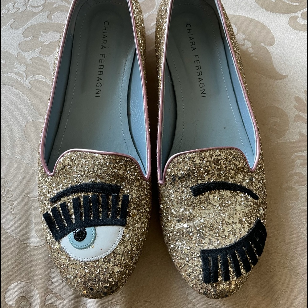 Chiara Ferragni glitter shoe